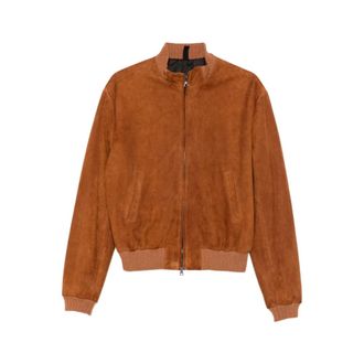 Tagliatore Leather Jackets, male, Brown, Size: M Chi26-01 Bansky Orang