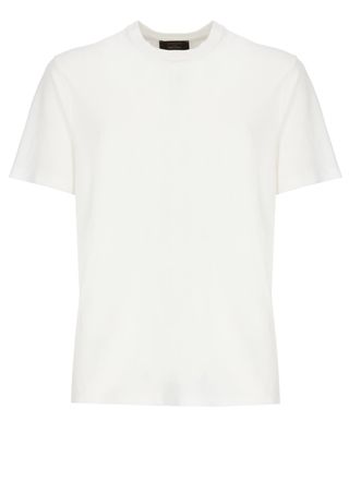 Zanone White Crewneck Cotton T-Shirt