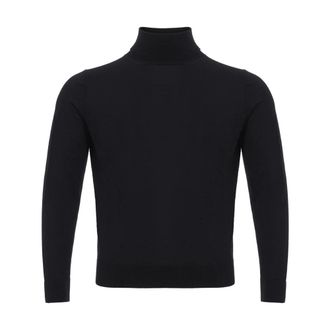 Colombo Colombo - Dolcevita van kasjmier en zijde - Heren - Truien - Zwart - Maat: 5XL Zijde