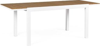 BIZZOTTO Mesa Extensible 140-200x90 Blanca En Aluminio