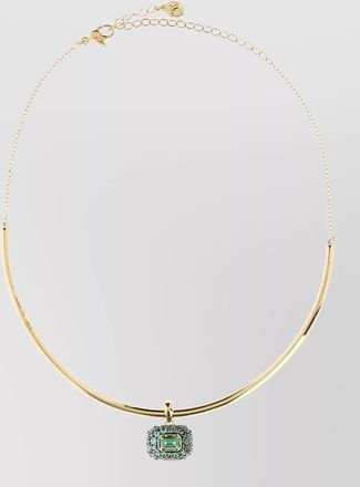 Swarovski metal choker necklace