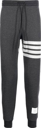 Thom Browne signature 4-bar stripe track pants - men - Cotton - 2 - Grey