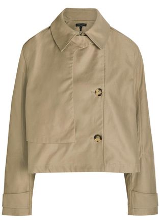 Rag & Bone Rag & Bone Jamie Cropped Cotton Trench Coat - Khaki - S (UK8-10 / S)