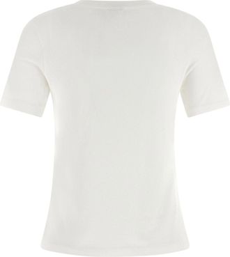 Chlo&eacute; Logo-Printed Organic Cotton T-shirt - Cream