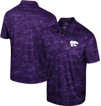 Colosseum Mens Colosseum Purple Kansas State Wildcats Daly Print Polo at Nordstrom, Size X-Large