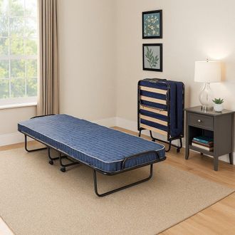 Talamo Italia Talamo Italia - Dmora Lit Pliant Avec Sommier &Agrave; Lattes Et Matelas, Mesure 190x80x30 Cm