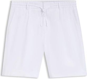 BOSS Tapered-fit shorts in linen