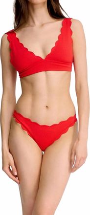 Marysia Swim Antibes Bikini Bottom In Poppy