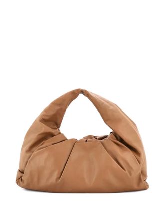 Bottega Veneta The Shoulder Pouch Leather Maxi hobo bag - Marrone