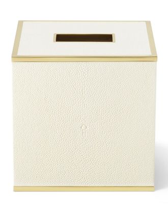 Aerin Classic Faux Shagreen Tissue Box Holder