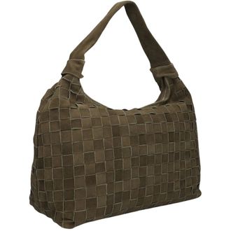 N&uacute;noo Dames, Tassen, Groen, Maat: ONE Size Su&egrave;de