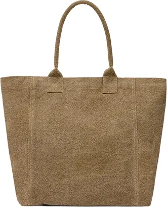 Isabel Marant Womens Tote Bag Yenky Dark Khaki Cotton Handbags Hand