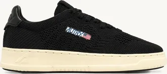 Autry EASEKNIT MEDALIST LOW SNEAKERS IN BLACK COLOR KNIT