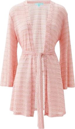Melissa Odabash Anna Rose Kaftan - Dames - Strandmode - Roze - M - Nylon - Badmode