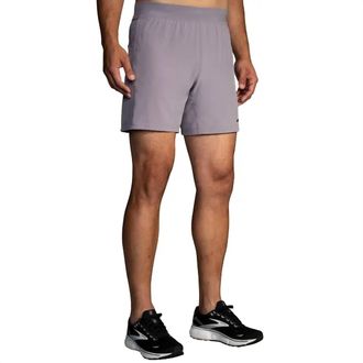 Brooks Sherpa 7 Shorts In Frosted Lead