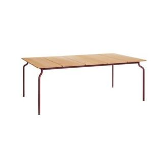 MAGIS Rectangular table South - Natural wood - Teak - Designer Konstantin Grcic