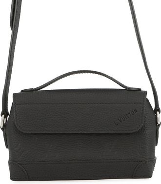 Louis Vuitton Noir Monogram Leather Handbag Shoulder Bag (Pre-Owned)