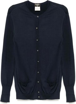 Chanel Twin-set top e cardigan 1996 - Blu