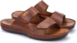 Pikolinos Mens Tarifa Leather Sandal In Cuero