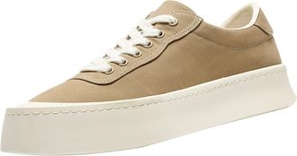 Generic Mens Casual Lace-Up Trainers Lightweight Mesh Chunky Platform Fashion Sneakers Breathable Solid Color Stitch Detail Low Top Walking Shoes Retro Comfor