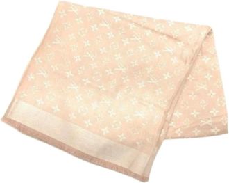 Louis Vuitton Pre-owned Scarves, female, Beige, Size: ONE SIZE Pre-owned Vintage Shawl
