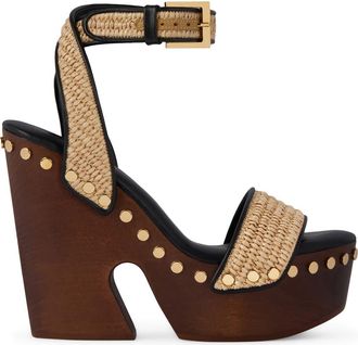 Givenchy Studded Platform Sandal in Natural at Nordstrom, Size 10Us