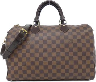 Louis Vuitton Ebene Coated Canvas Boston Bag (Pre-Owned)
