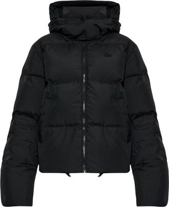 Lacoste Piumino con cappuccio staccabile - - Jackets - Donna - Nero - XL