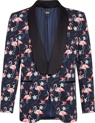 Billionaire Boys Club Blazer Palms - Heren - Blazers - Blauw - M - Katoen - Jassen