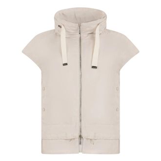 Moorer Nissip Hooded Jacket - Dames - Jassen - Beige - Maat: XS Poliester