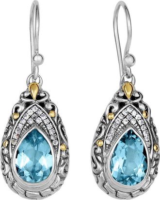 Phillip Gavriel 18K Over Silver 5.00 Ct. Tw. Gemstone Dragonfly Earring Earrings
