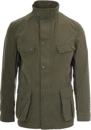 Barbour Burnt Olive Solid Band Collar Jacket