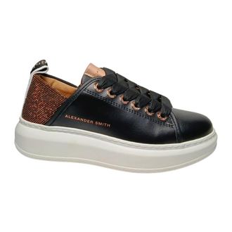 Alexander Smith Sneakers, female, Black, Size: 6 US Pelle Sneaker