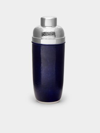 Zanetto Enameled Silver-Plated Cocktail Shaker