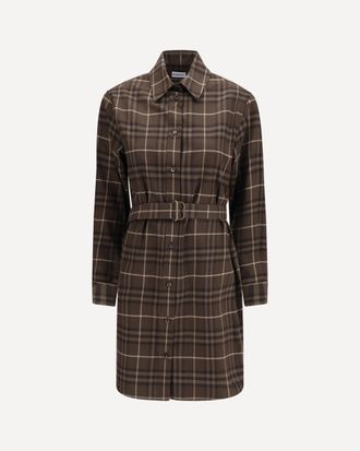 Burberry Check cotton shirt Dress Female 10
