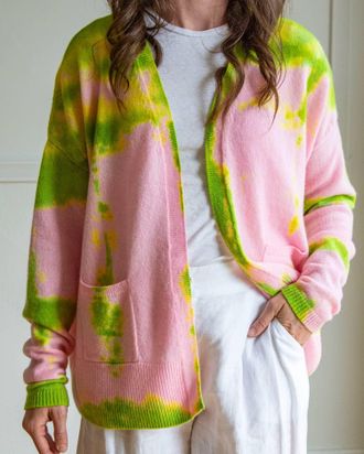 Love Tanjane Pocket Long Sleeve Cardigan In St Lucia