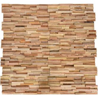 vidaXL Vidaxl - Paneles De Revestimiento De Pared 3d 10 Uds Madera Teca 1,08 M&sup2;