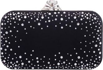 Nina Lindsay Frame Clutch in Black at Nordstrom