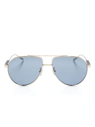 Gucci Zonnebril met piloten montuur - Goud