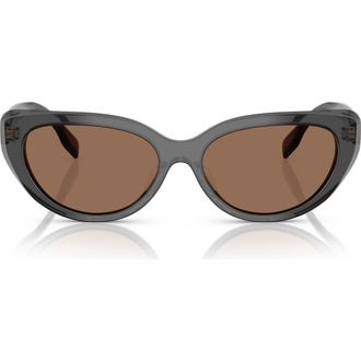 Tory Burch 55mm Cat Eye Sunglasses in Black Brown at Nordstrom