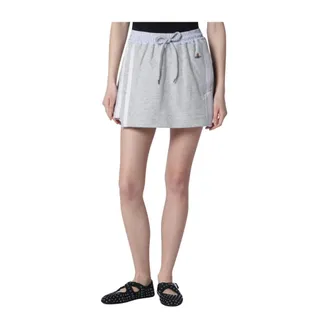 Vivienne Westwood Short Skirts, female, Gray, Size: S Side-stripes Drawstring Mini Skirt