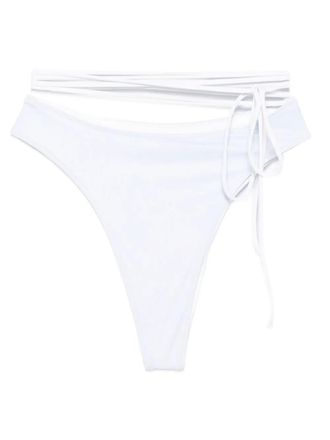 Roberta Einer x Kiss n Thrill Sienna strap-detail bikini bottoms - Blue