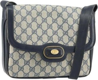 Gucci Pre-owned Cross Body Bags, female, Blue, Size: ONE SIZE Pre-owned Plastic Cross Body Bag