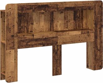 vidaXL Cabecero Con Armario Madera Envejecida Madera De Ingenier&iacute;a Vidaxl