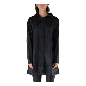 Rains Rain Jackets, female, Black, Size: XS A-Line Jacket