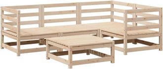 vidaXL Juego De Sof&aacute;s De Jard&iacute;n 5 Piezas Madera Maciza De Pino Vidaxl