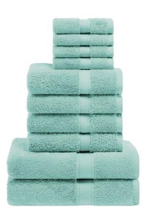 Superior Egyptian Cotton 10-Piece Towel Set in Sea Foam at Nordstrom Rack, Size 10 Piece Set