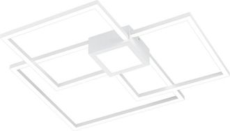 Trio Leuchten Plaf&oacute;n Hydra Dise&ntilde;o Cuadrado Blanco Led 4000k Trio Iluminaci&oacute;n