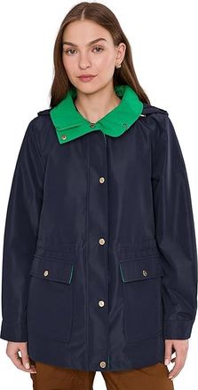 Lauren Ralph Lauren Anorak Contrast Hood Womens Jacket Dark Navy : XL, Polyester