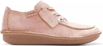 Clarks Roze Veterschoen voor dames - Zomercollectie - Dames - Veterschoenen - Roze - 41 EU - Leer - Schoenen
